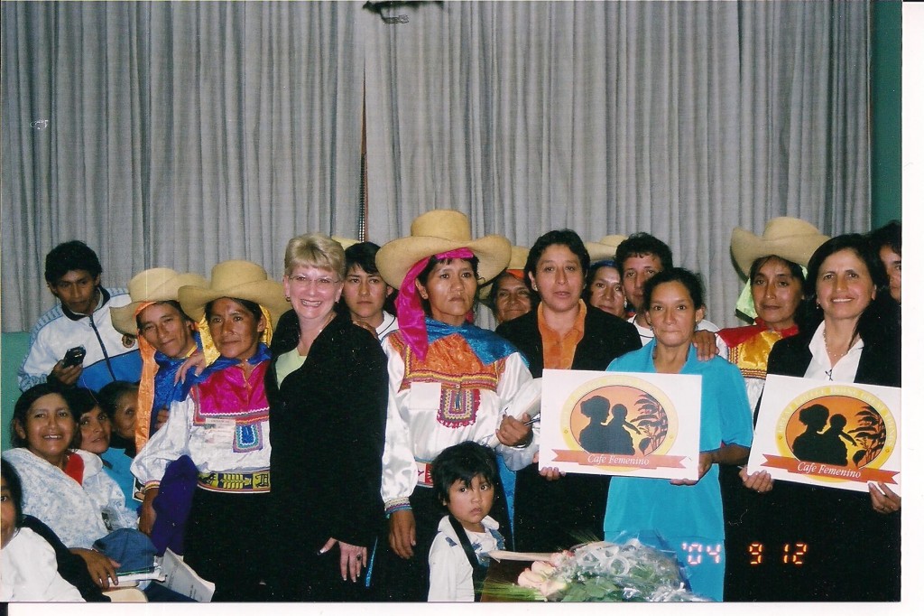 Presenting the Cafe Femenino logo in 2004