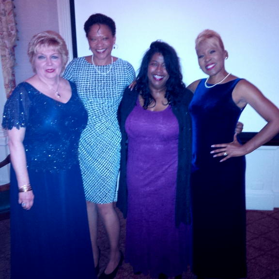 With award ceremony attendees