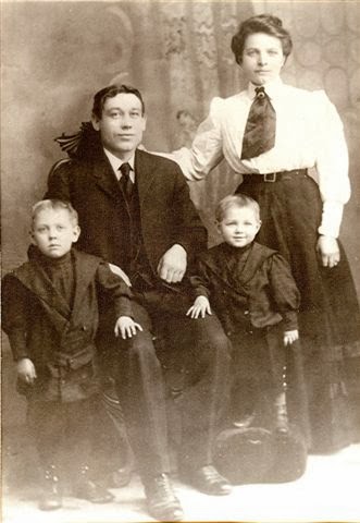 My father as a boy (left) in 1906