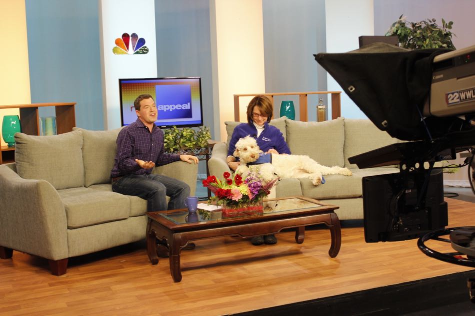 On the set of Mass Appeal, WWLP Channel 22 TV