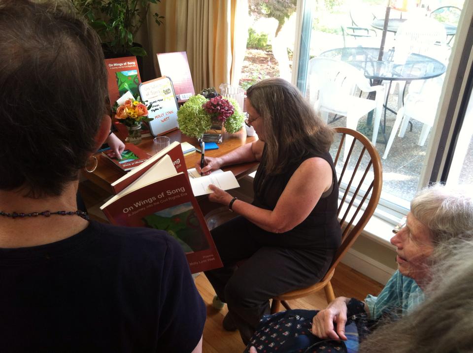 Signing my book at launch party